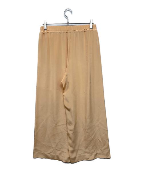 DRAWER（ドゥロワー）DRAWER (ドゥロワー) FALL1 フォールワン シルクジョーゼットドローストパンツ　シルクパンツ オレンジ サイズ:40の古着・服飾アイテム