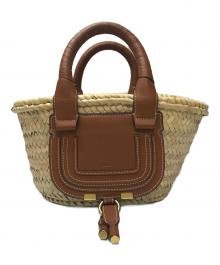 Chloe（クロエ）の古着「MARCIE マーシー ミニバスケットカゴバッグ」｜ベージュ