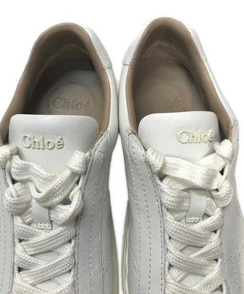 Chloe（クロエ）Chloe (クロエ) LAURENローレン レースアップローカットスニーカー ホワイト サイズ:37の古着・服飾アイテム
