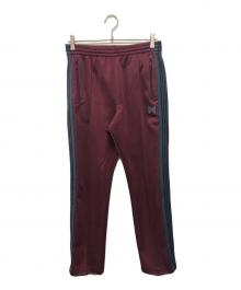 Needles（ニードルズ）の古着「NARROW TRACK PANTS ナロートラックパンツ」｜ボルドー×ブルー