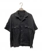 Porter Classicポータークラシック）の古着「刺し子半袖シャツ」｜ブラック