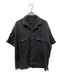 Porter Classic（ポータークラシック）の古着「刺し子半袖シャツ」｜ブラック