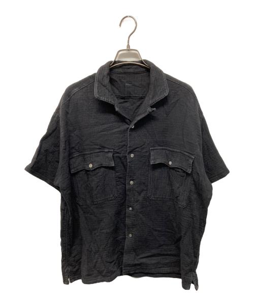 Porter Classic（ポータークラシック）Porter Classic (ポータークラシック) 刺し子半袖シャツ ブラック サイズ:Mの古着・服飾アイテム