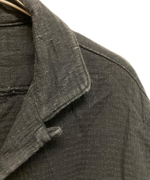 Porter Classic（ポータークラシック）Porter Classic (ポータークラシック) 刺し子半袖シャツ ブラック サイズ:Mの古着・服飾アイテム