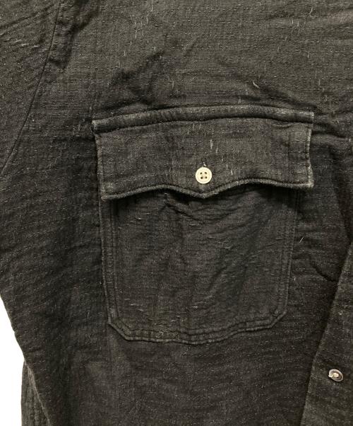 Porter Classic（ポータークラシック）Porter Classic (ポータークラシック) 刺し子半袖シャツ ブラック サイズ:Mの古着・服飾アイテム