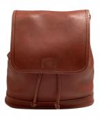 COACHコーチ）の古着「レザーリュック」｜レッド