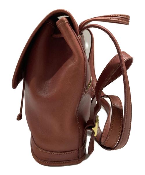 COACH（コーチ）COACH (コーチ) レザーリュック レッドの古着・服飾アイテム