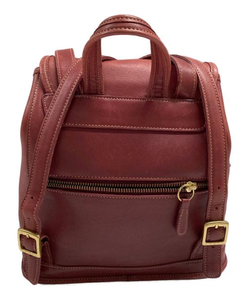 COACH（コーチ）COACH (コーチ) レザーリュック レッドの古着・服飾アイテム
