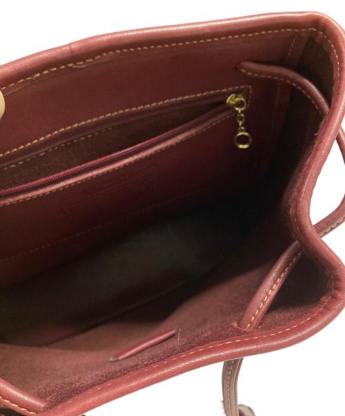 COACH（コーチ）COACH (コーチ) レザーリュック レッドの古着・服飾アイテム
