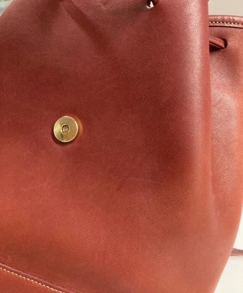 COACH（コーチ）COACH (コーチ) レザーリュック レッドの古着・服飾アイテム