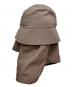 1/f clothing（イチエフ クロージング）の古着「WATER REPELLENT SUNSHADE SAUNA HAT バケットハット」｜ブラウン