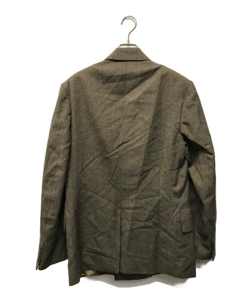 DRIES VAN NOTEN（ドリスヴァンノッテン）DRIES VAN NOTEN (ドリスヴァンノッテン) ウールコットン 3Bダブルジャケット セットアップ ブラウン サイズ:SIZE 46の古着・服飾アイテム