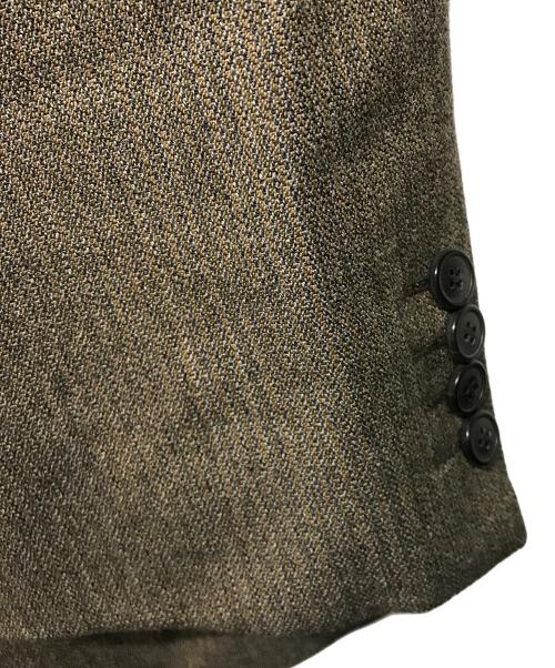 DRIES VAN NOTEN（ドリスヴァンノッテン）DRIES VAN NOTEN (ドリスヴァンノッテン) ウールコットン 3Bダブルジャケット セットアップ ブラウン サイズ:SIZE 46の古着・服飾アイテム