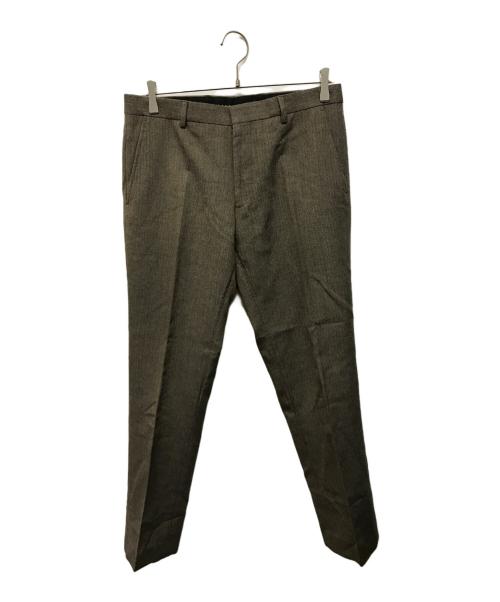 DRIES VAN NOTEN（ドリスヴァンノッテン）DRIES VAN NOTEN (ドリスヴァンノッテン) ウールコットン 3Bダブルジャケット セットアップ ブラウン サイズ:SIZE 46の古着・服飾アイテム