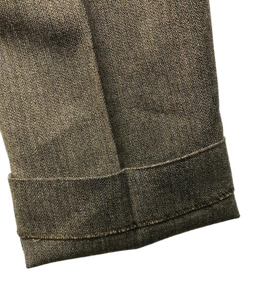 DRIES VAN NOTEN（ドリスヴァンノッテン）DRIES VAN NOTEN (ドリスヴァンノッテン) ウールコットン 3Bダブルジャケット セットアップ ブラウン サイズ:SIZE 46の古着・服飾アイテム