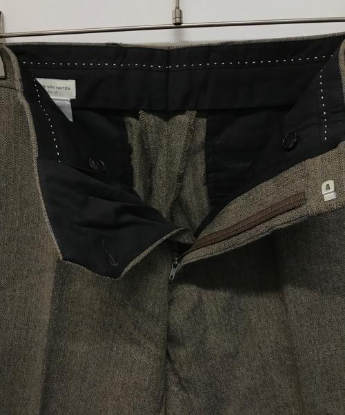 DRIES VAN NOTEN（ドリスヴァンノッテン）DRIES VAN NOTEN (ドリスヴァンノッテン) ウールコットン 3Bダブルジャケット セットアップ ブラウン サイズ:SIZE 46の古着・服飾アイテム