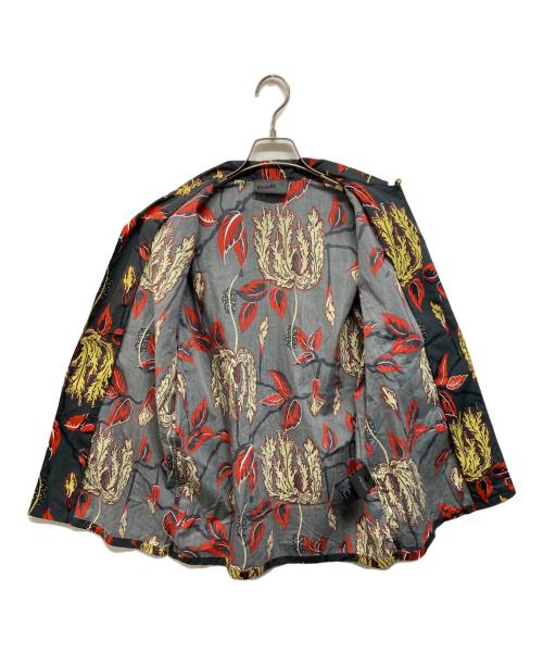 PRADA（プラダ）PRADA (プラダ) 総柄アロハオープンカラーシャツ 開襟シャツ　フローラルプリント ブラック サイズ:Mの古着・服飾アイテム