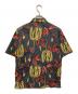 PRADA (プラダ) 総柄アロハオープンカラーシャツ 開襟シャツ　フローラルプリント ブラック サイズ:M：33000円