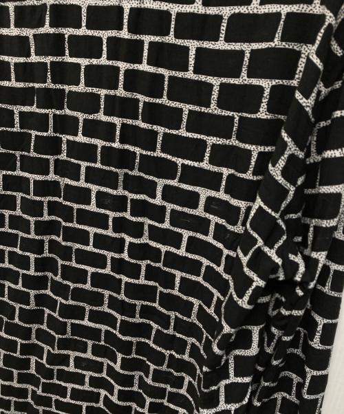 CELINE（セリーヌ）CELINE (セリーヌ) 総柄レーヨンシャツ セリーヌバイエディスリマン（CELINE by Hedi Slimane）　エディ期　ヴィスコース ブラック サイズ:39の古着・服飾アイテム