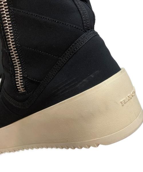 Fear Of God（フィア・オブ・ゴッド）FEAR OF GOD (フィア・オブ・ゴッド) MILITARY HIGH-TOP SNEAKERS ミリタリーハイトップ ハイカット スニーカー ブラック サイズ:43の古着・服飾アイテム