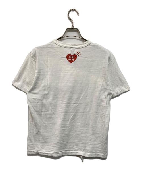 HUMAN MADE（ヒューマンメイド）HUMAN MADE (ヒューマンメイド) KAWS (カウズ) T-SHIRT KAWS #1 Duck プリントTシャツ 日本製 ホワイト サイズ:Mの古着・服飾アイテム