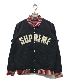 SUPREME（シュプリーム）の古着「08SS STARS Varsity Jacket(スターズ ヴァーシティ ジャケット) ストリート アメカジ」｜ネイビー