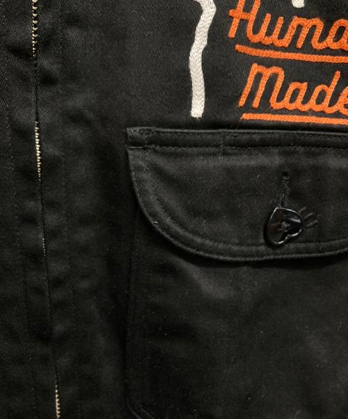 HUMAN MADE（ヒューマンメイド）HUMAN MADE (ヒューマンメイド) NIGOLD (ニゴールド) ドッグ刺繍ワークジャケット ブラック サイズ:Sの古着・服飾アイテム
