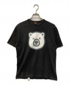 HUMAN MADE×KAWSヒューマンメイド×カウズ）の古着「T-SHIRT KAWS #5 BEAR プリントTシャツ 日本製」｜ブラック