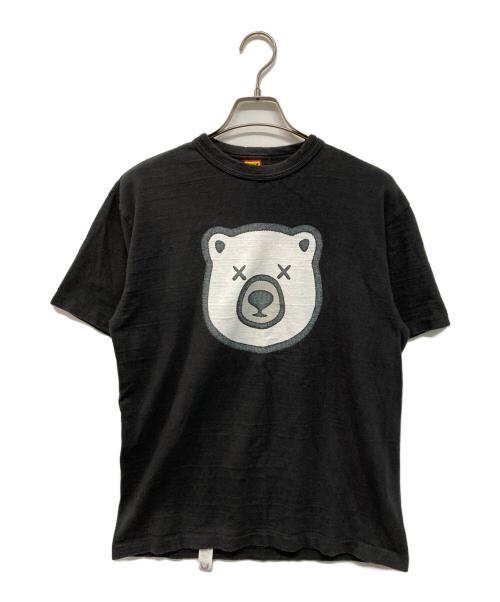 HUMAN MADE（ヒューマンメイド）HUMAN MADE (ヒューマンメイド) KAWS (カウズ) T-SHIRT KAWS #5 BEAR プリントTシャツ 日本製 ブラック サイズ:Mの古着・服飾アイテム
