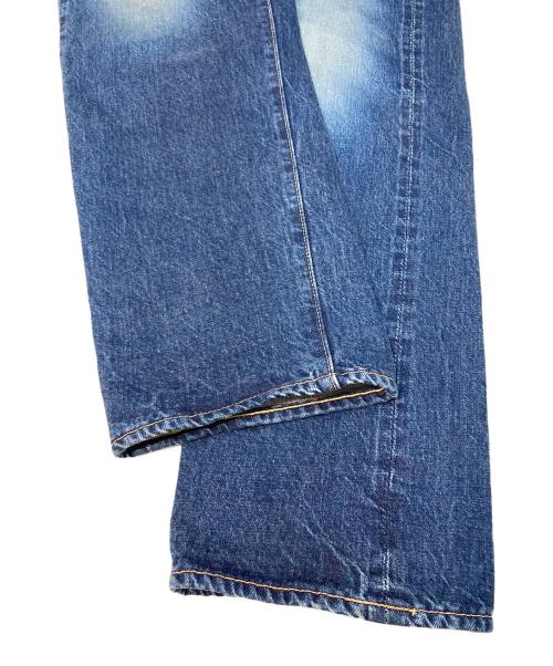 EVISU（エヴィス）EVISU (エヴィス) 塩谷ブラザーズ 大黒 カモメペイント デニムパンツ インディゴ×イエロー サイズ:SIZE 30の古着・服飾アイテム