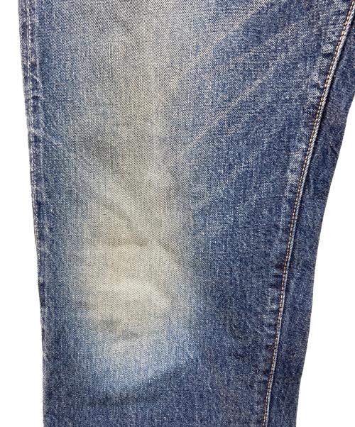 EVISU（エヴィス）EVISU (エヴィス) 塩谷ブラザーズ 大黒 カモメペイント デニムパンツ インディゴ×イエロー サイズ:SIZE 30の古着・服飾アイテム