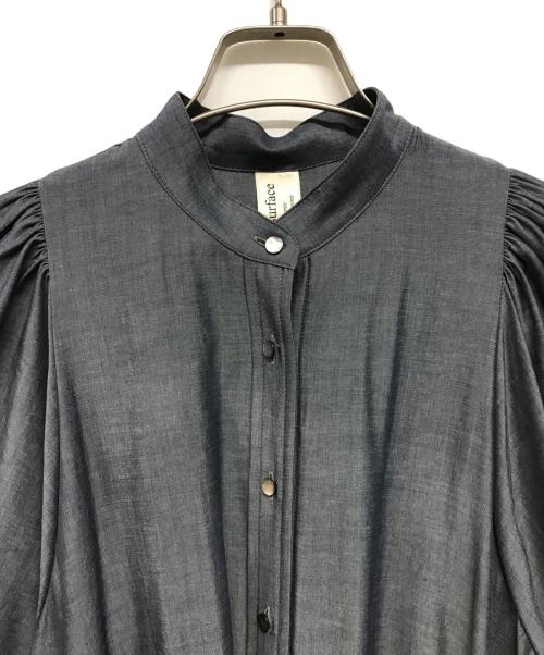 support surface（サポートサーフェス）support surface (サポートサーフェス) リネン混ワンピース グレー サイズ:１の古着・服飾アイテム