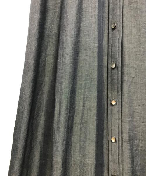 support surface（サポートサーフェス）support surface (サポートサーフェス) リネン混ワンピース グレー サイズ:１の古着・服飾アイテム