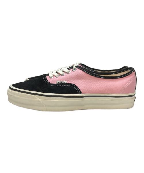 VANS（ヴァンズ）VANS (ヴァンズ) Premium Authentic プレミアム オーセンティック ローカットスニーカー スエード キャンバス ブラック×ピンク サイズ:27.5cmの古着・服飾アイテム