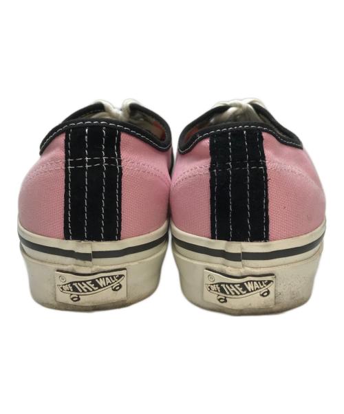 VANS（ヴァンズ）VANS (ヴァンズ) Premium Authentic プレミアム オーセンティック ローカットスニーカー スエード キャンバス ブラック×ピンク サイズ:27.5cmの古着・服飾アイテム