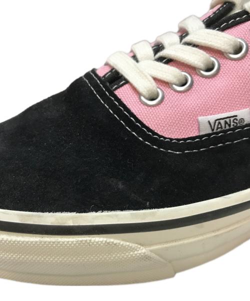 VANS（ヴァンズ）VANS (ヴァンズ) Premium Authentic プレミアム オーセンティック ローカットスニーカー スエード キャンバス ブラック×ピンク サイズ:27.5cmの古着・服飾アイテム