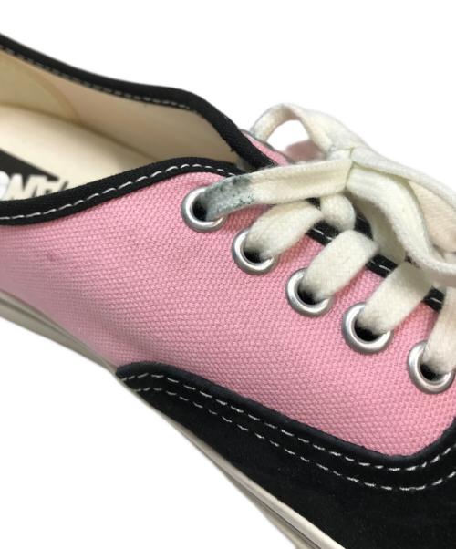 VANS（ヴァンズ）VANS (ヴァンズ) Premium Authentic プレミアム オーセンティック ローカットスニーカー スエード キャンバス ブラック×ピンク サイズ:27.5cmの古着・服飾アイテム