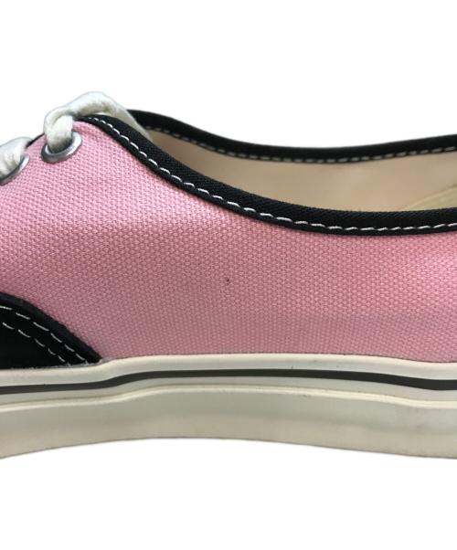 VANS（ヴァンズ）VANS (ヴァンズ) Premium Authentic プレミアム オーセンティック ローカットスニーカー スエード キャンバス ブラック×ピンク サイズ:27.5cmの古着・服飾アイテム