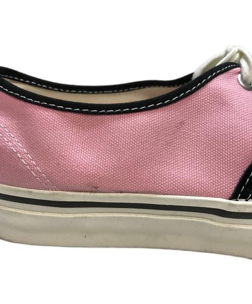 VANS（ヴァンズ）VANS (ヴァンズ) Premium Authentic プレミアム オーセンティック ローカットスニーカー スエード キャンバス ブラック×ピンク サイズ:27.5cmの古着・服飾アイテム