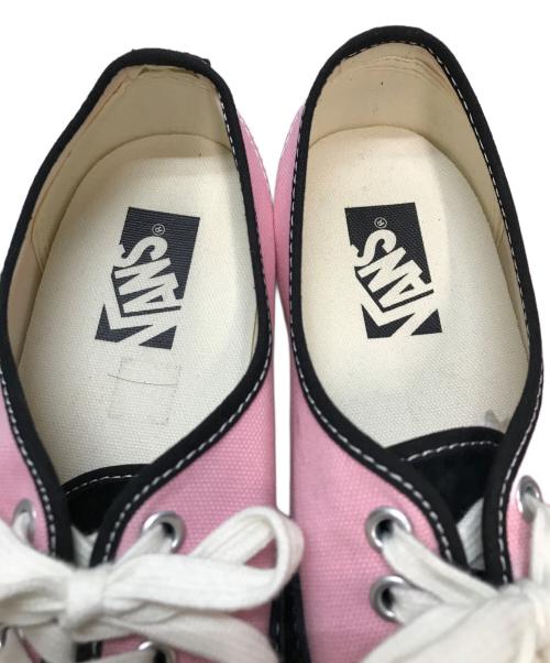 VANS（ヴァンズ）VANS (ヴァンズ) Premium Authentic プレミアム オーセンティック ローカットスニーカー スエード キャンバス ブラック×ピンク サイズ:27.5cmの古着・服飾アイテム