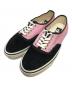 VANS（ヴァンズ）の古着「Premium Authentic プレミアム オーセンティック ローカットスニーカー スエード キャンバス」｜ブラック×ピンク