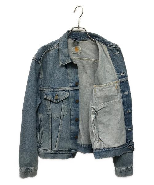 CarHartt（カーハート）CarHartt (カーハート) USA製デニムトラッカージャケット　4th型　 ブルー サイズ:不明(下記参照)の古着・服飾アイテム