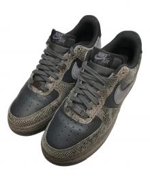 NIKE（ナイキ）の古着「Air Force 1 Low "Snakeskin" エアフォースワン スネークスキン ローカット スニーカー」｜ブラック×ネイビー