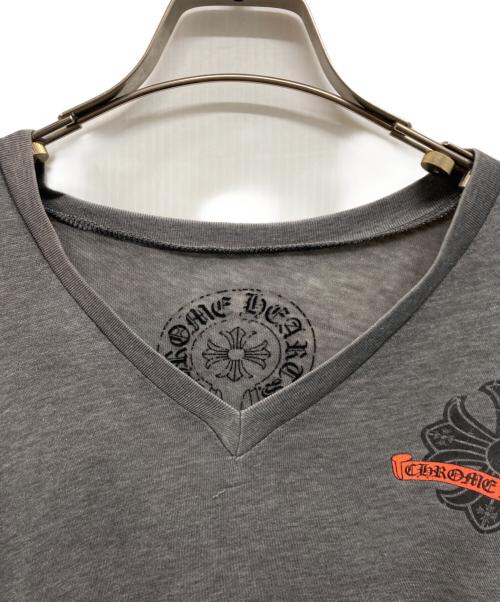 CHROME HEARTS（クロムハーツ）CHROME HEARTS (クロムハーツ) CHロゴ両面プリント半袖Tシャツ USA製 グレー サイズ:XLの古着・服飾アイテム