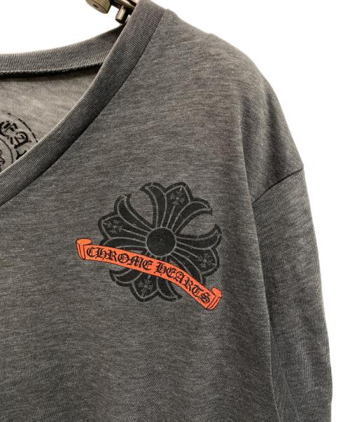 CHROME HEARTS（クロムハーツ）CHROME HEARTS (クロムハーツ) CHロゴ両面プリント半袖Tシャツ USA製 グレー サイズ:XLの古着・服飾アイテム