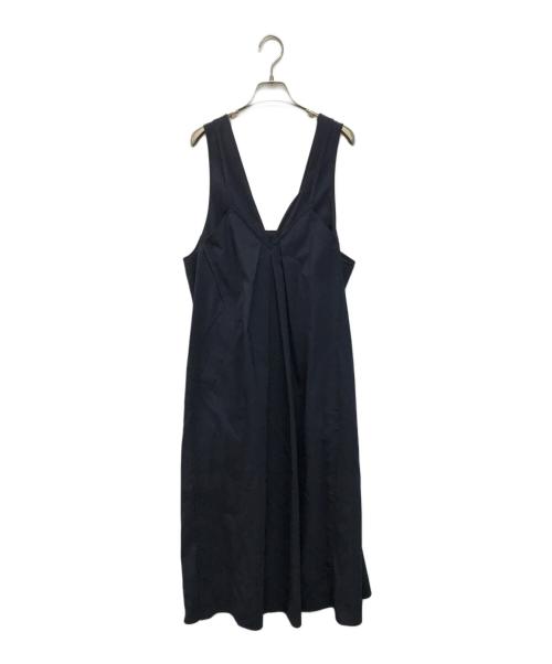 ENFOLD（エンフォルド）ENFOLD (エンフォルド) 26SS LAYERED-LIKE JUMPER SKIRT/レイヤードライク ジャンパースカート ネイビー サイズ:Mの古着・服飾アイテム