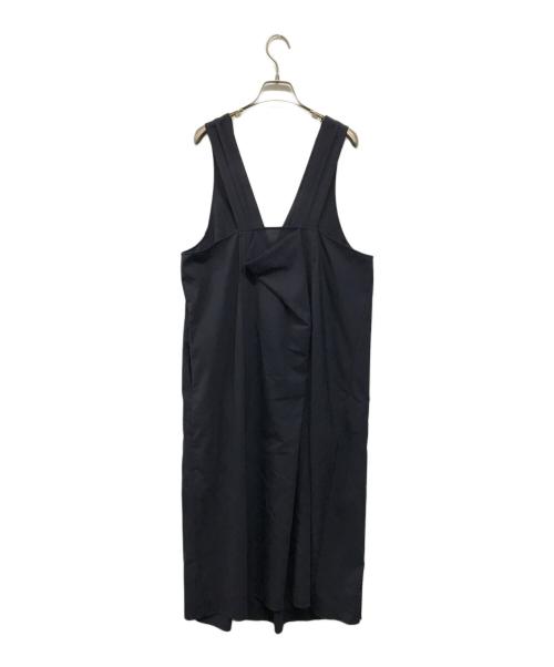 ENFOLD（エンフォルド）ENFOLD (エンフォルド) 26SS LAYERED-LIKE JUMPER SKIRT/レイヤードライク ジャンパースカート ネイビー サイズ:Mの古着・服飾アイテム