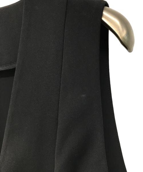 ENFOLD（エンフォルド）ENFOLD (エンフォルド) FLARE VAST（フレアベスト） ジレ ブラック サイズ:Mの古着・服飾アイテム