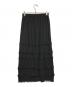 ENFOLD (エンフォルド) TIERED-PLEATS SKIRT（ティアード プリーツ スカート） ロングスカート ブラック サイズ:S：15000円