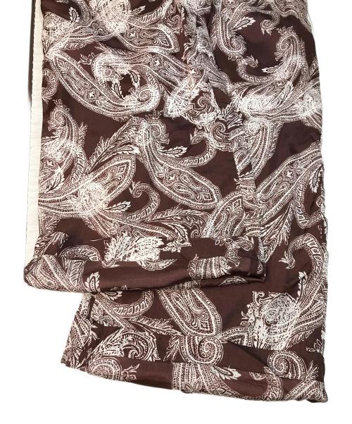 SACRA（サクラ）SACRA (サクラ) OVERLAP PAISLEY PANTS（オーバーラップ ペイズリー パンツ） ブラウン×ホワイト サイズ:Sの古着・服飾アイテム